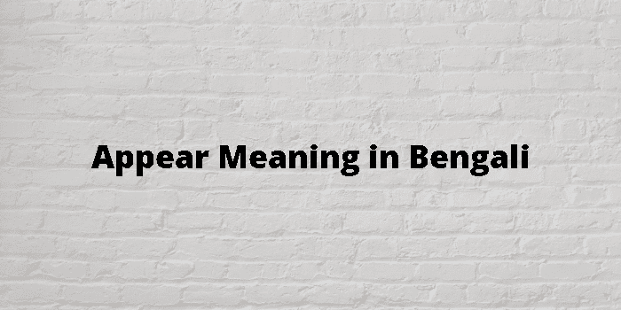 appear-meaning-in-bengali