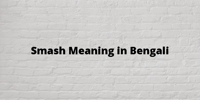 Smash Meaning in Bengali / Smash শব্দের বাংলা ভাষায় অর্থ অথবা মানে কি 