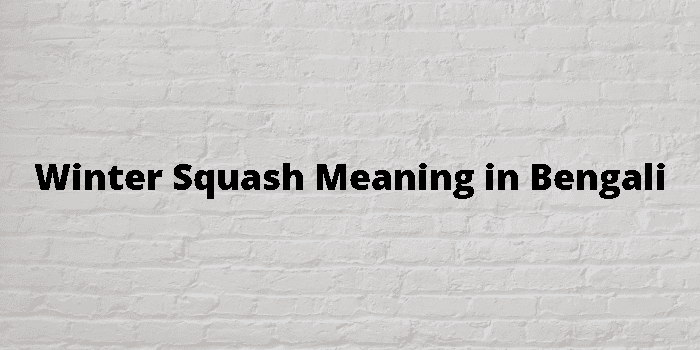 Bangla Meaning of Squash