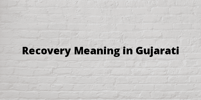 recovery-meaning-in-gujarati