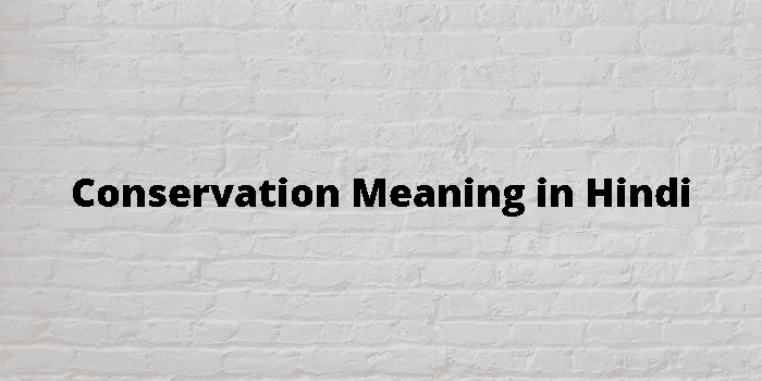 conservation-meaning-in-hindi