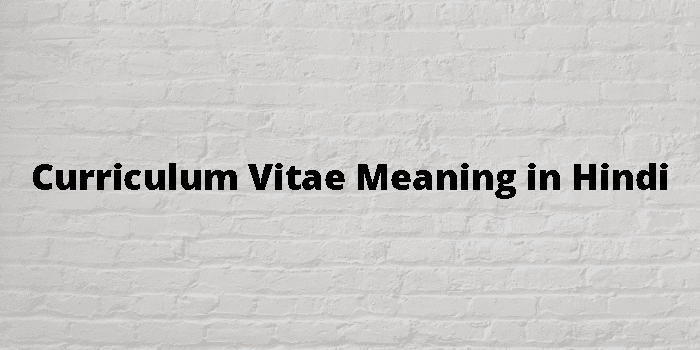 curriculum-vitae-meaning-in-hindi