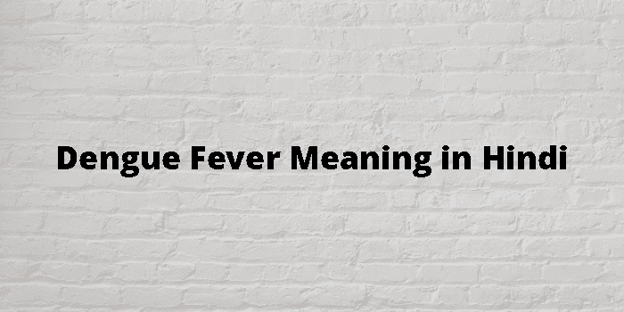 dengue-fever-meaning-in-hindi