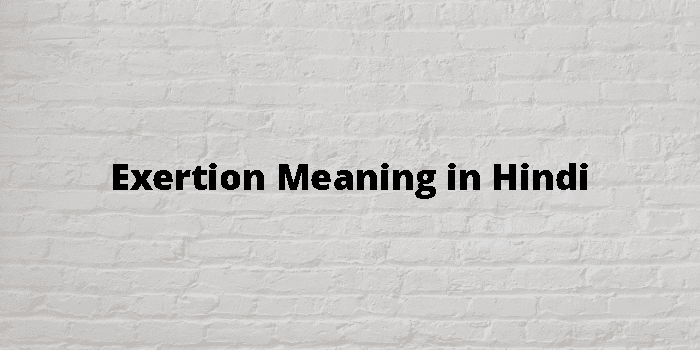 exertion-meaning-in-hindi