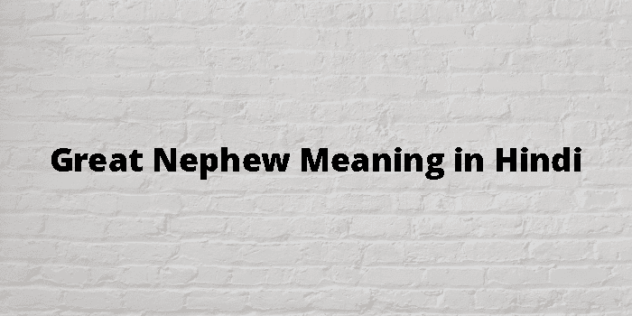 great-nephew-meaning-in-hindi