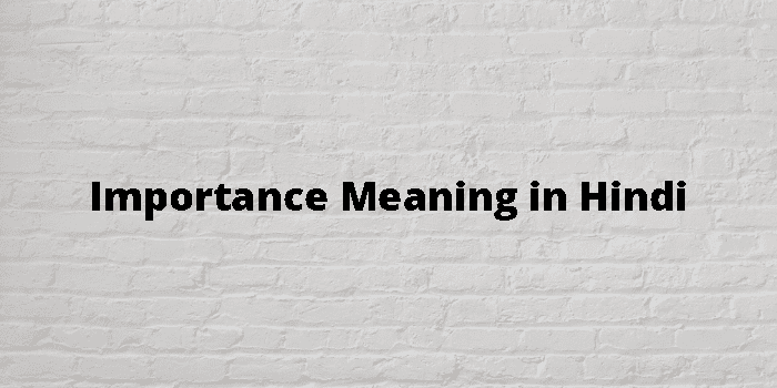 importance-meaning-in-hindi