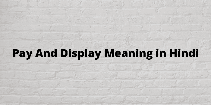 pay-and-display-meaning-in-hindi