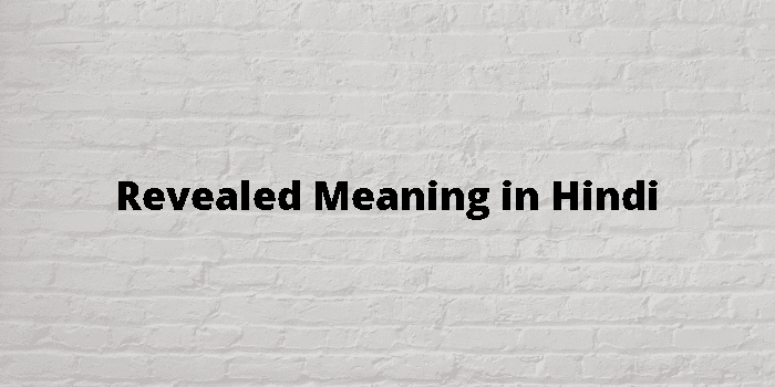 Reveal meaning in Hindi, Reveal का हिंदी में अर्थ