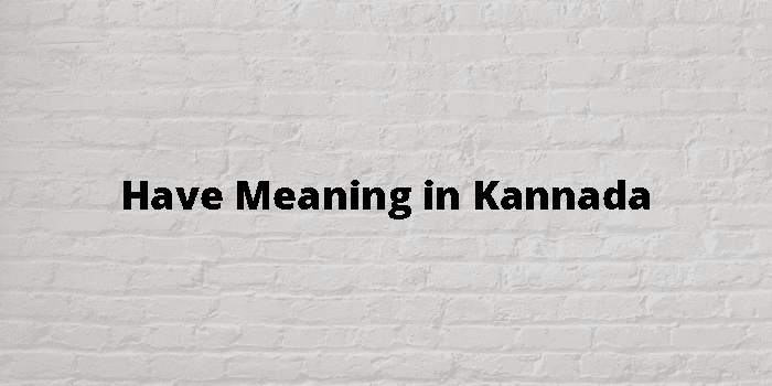 have-meaning-in-kannada