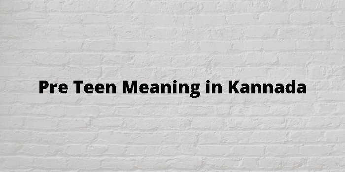 Pre Existing Meaning In Kannada