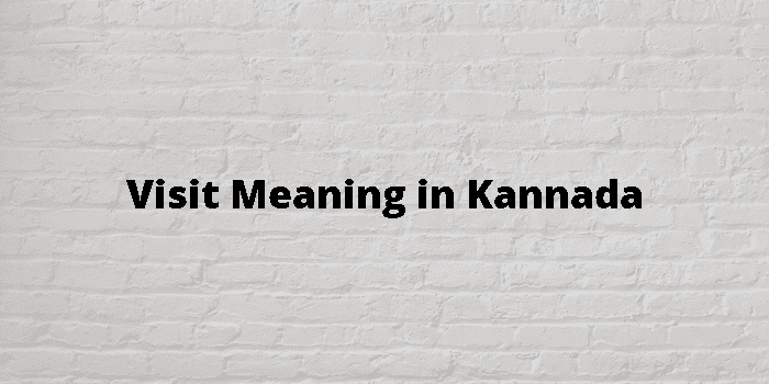 visit meaning kannada