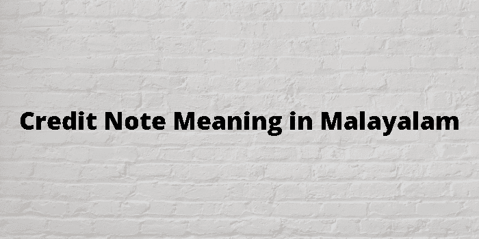 credit-note-meaning-in-malayalam