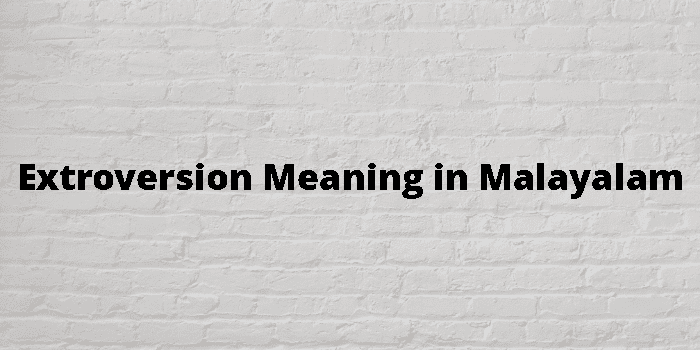 Extroversion Meaning In Malayalam - മലയാളം അർത്ഥം