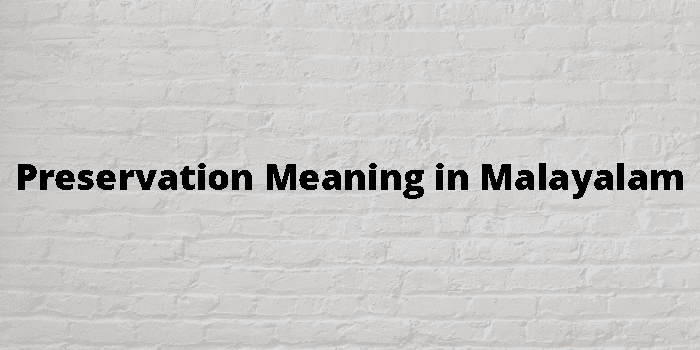 preservation-meaning-in-malayalam