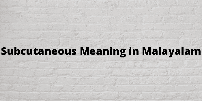 subcutaneous-meaning-in-malayalam