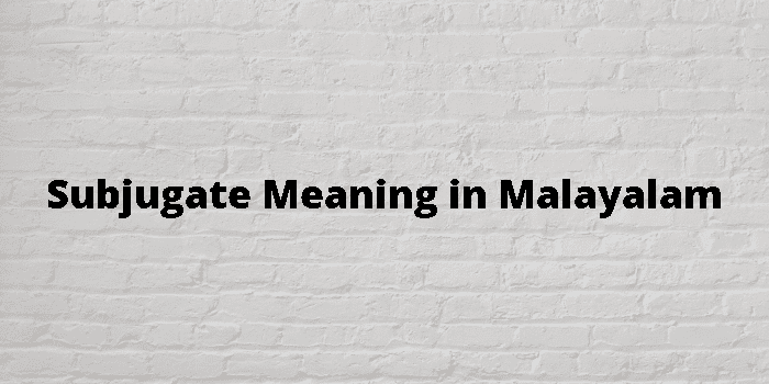 subjugate-meaning-in-malayalam