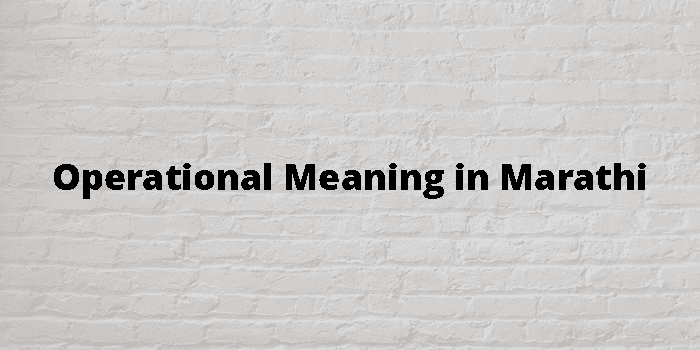 OPERATIONAL DEFINITION MEANING IN MARATHI visual data 8