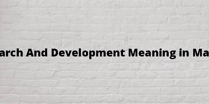 Research And Development Meaning In Marathi 