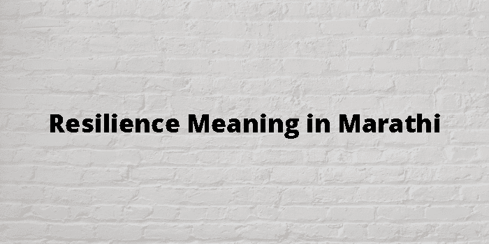 Resilience Meaning In Marathi