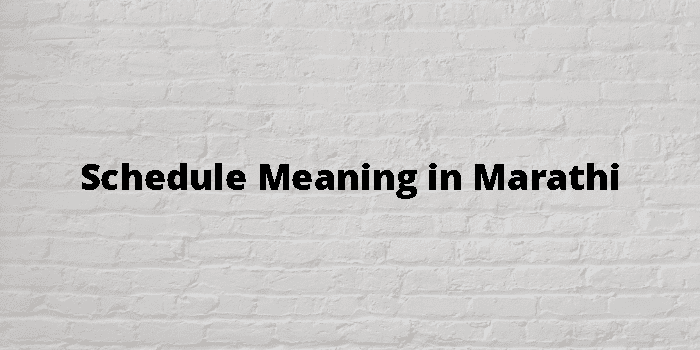 schedule-meaning-in-marathi