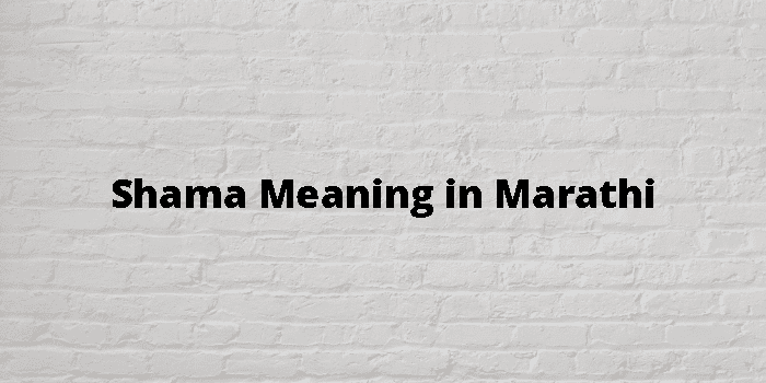 Shama Meaning In Marathi - मराठी अर्थ