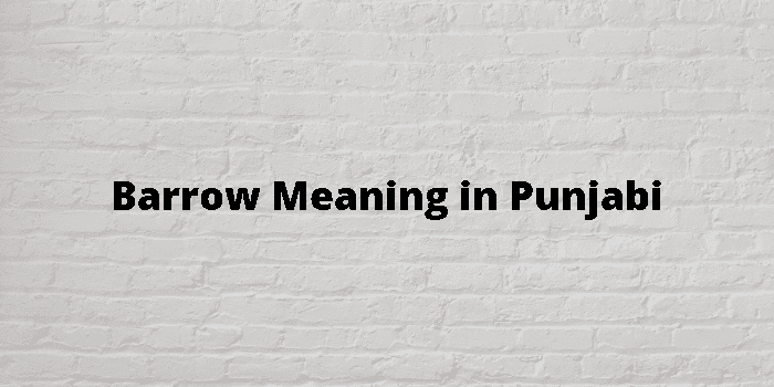 Barrow Meaning In Punjabi