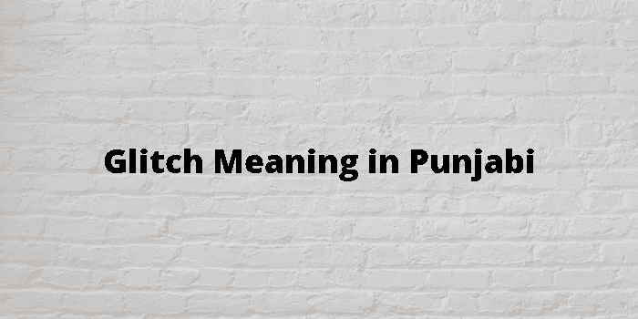 Glitch Meaning in Punjabi - Meaning Punjabi