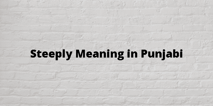 Steeply Meaning in Punjabi - Meaning Punjabi