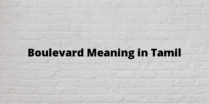 boulevard-meaning-in-tamil