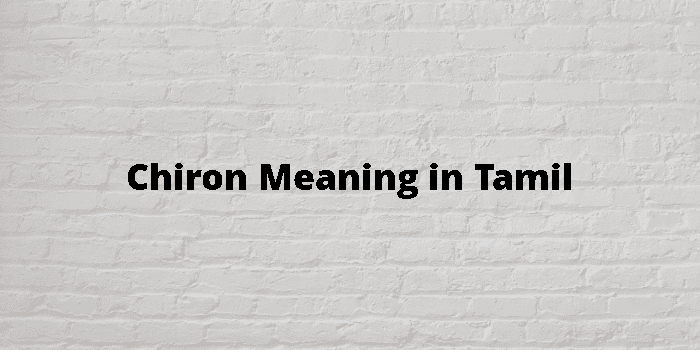 Chiron Meaning In Tamil - தமிழ் அர்த்தம்