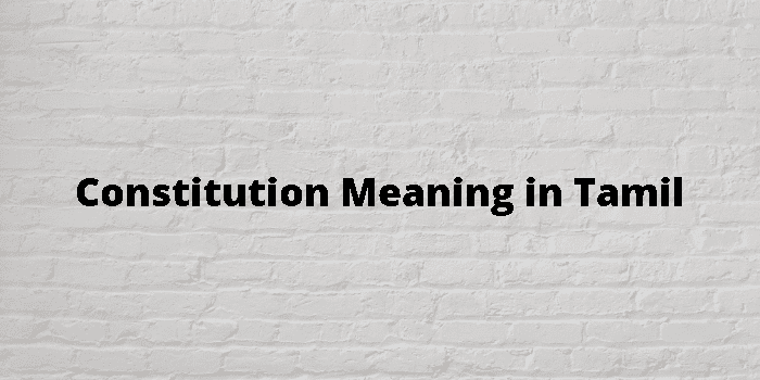 constitution-meaning-in-tamil