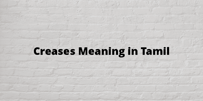Creases Meaning In Tamil - தமிழ் அர்த்தம்