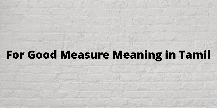 for-good-measure-meaning-in-tamil