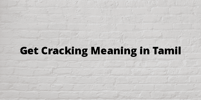 Get Cracking Meaning In Tamil - தமிழ் அர்த்தம்