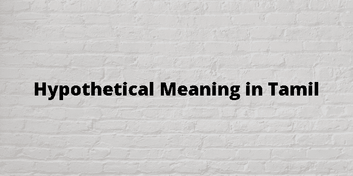 hypothetical-meaning-in-tamil