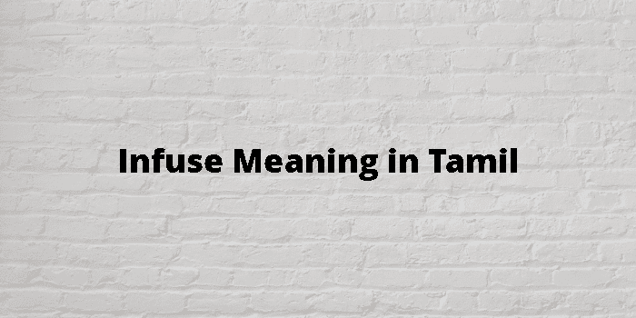 Infuse Meaning In Tamil - தமிழ் அர்த்தம்