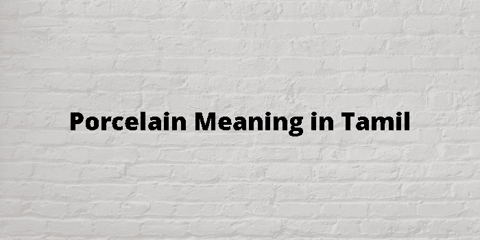 Porcelain Meaning In Tamil