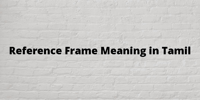 Reference Frame Meaning In Tamil 