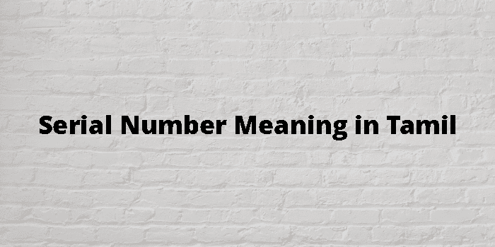 serial-number-meaning-in-tamil