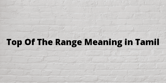 top-of-the-range-meaning-in-tamil