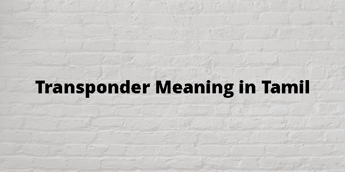 transponder-meaning-in-tamil