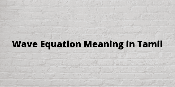 wave-equation-meaning-in-tamil