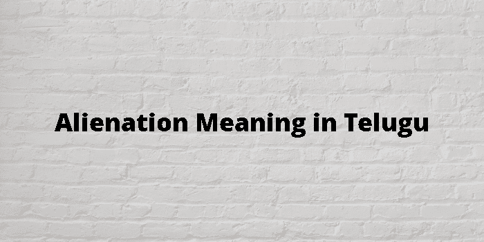 alienation-meaning-in-telugu