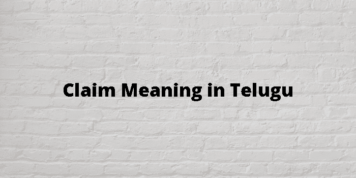 claim-meaning-in-telugu