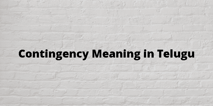 contingency-meaning-in-telugu