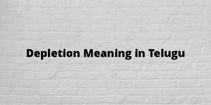 depletion-meaning-in-telugu