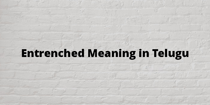entrenched-meaning-in-telugu