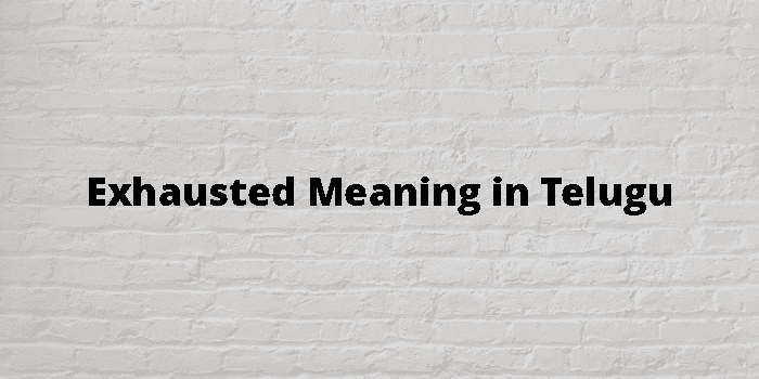 exhausted-meaning-in-telugu