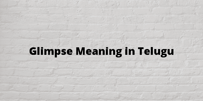 glimpse-meaning-in-telugu