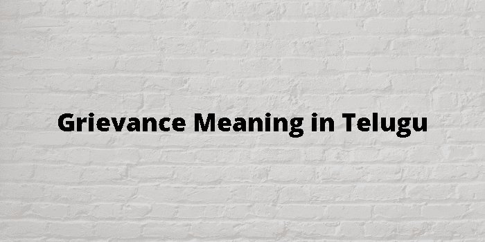 grievance-meaning-in-telugu